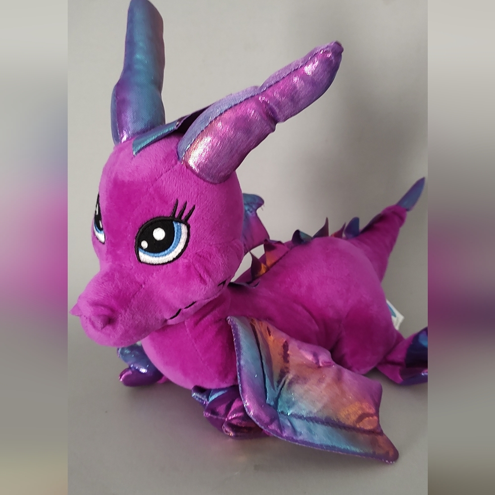 Dragon Cuddly Soft 8 inch Stuffed Friendly the Baby Dragon Color Purple